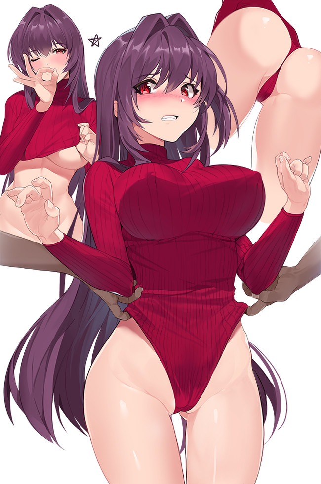 Women's HeatTech Extra Warm Ribbed Bodysuit - NSFW, Anime, Anime art, Turtleneck leotard, Mashu Kyrielight, Scathach, Kogane Tsukioka, Jeanne darc, Murasame, Longpost