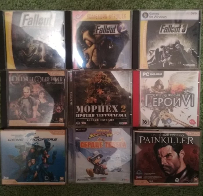 To the collection - Fallout, HOMM VI, Painkiller, Moorhuhn, Remembering old games, Nostalgia, Collection, No rating