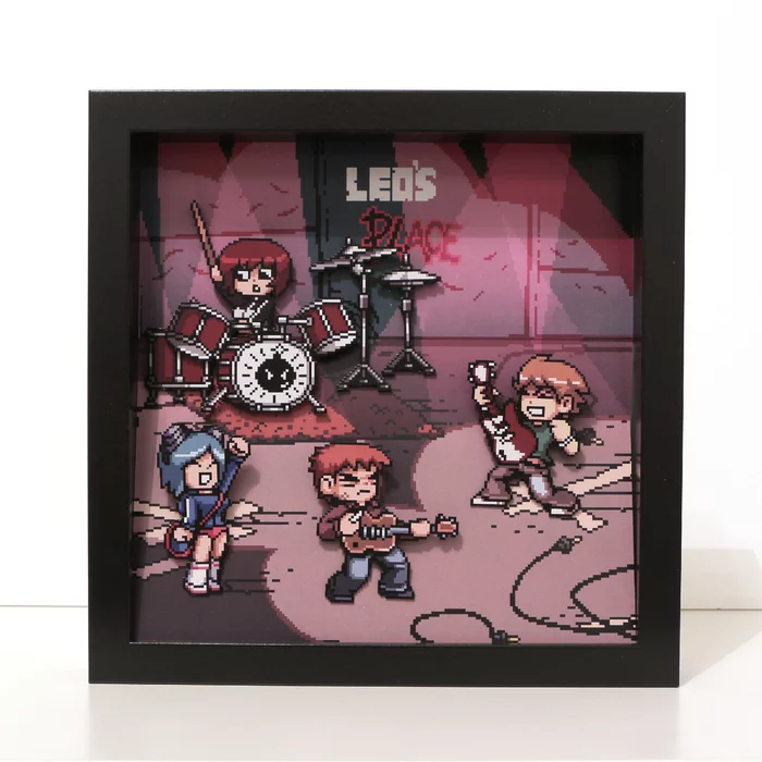 Диорама Scott Pilgrim vs. the World: The Game - Моё, Диорама, Своими руками, Скотт Пилигрим, Длиннопост, Арт
