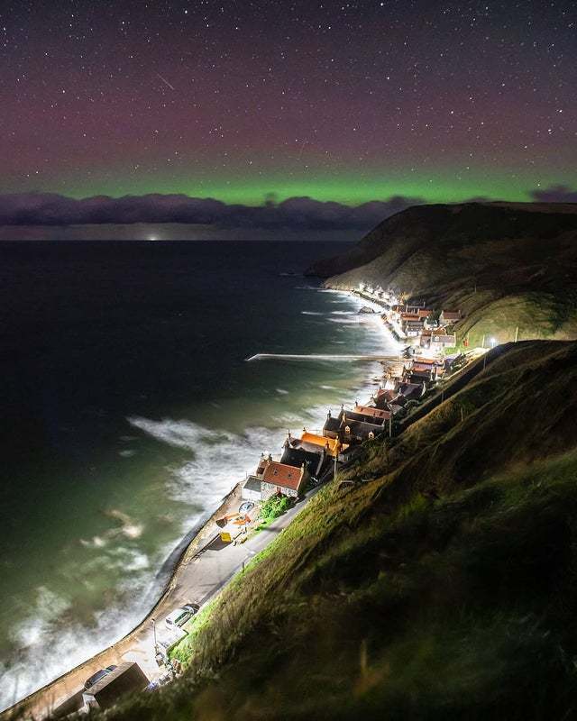 Aurora Borealis - Polar Lights, North Sea, Scotland, Nature, Rare