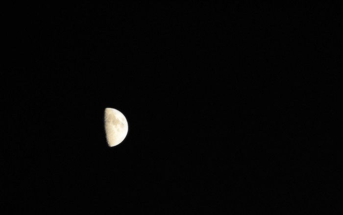 Just a photo, nothing more - My, moon, Sky, Night, The photo