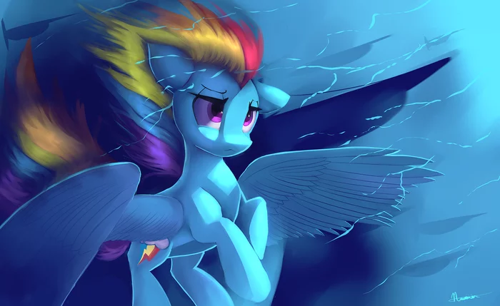 Dashie's Armada - My Little Pony, PonyArt, Rainbow Dash, Auroriia