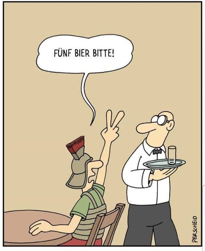 Пять пива, пожалуйста!
