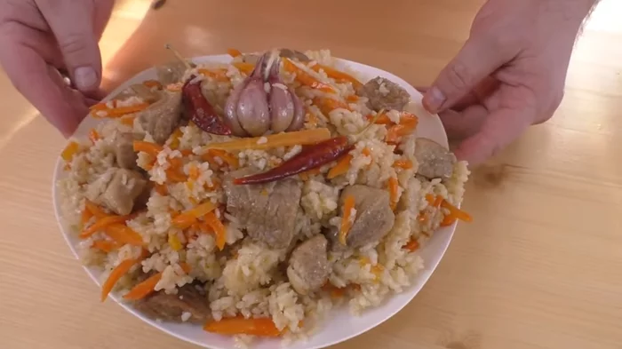 Don’t cook Uzbek pilaf / Pilaf with pork without show-offs and unnecessary hassles - My, Cooking, Food, Recipe, Preparation, Other cuisine, Pilaf, Video, Longpost, Video recipe