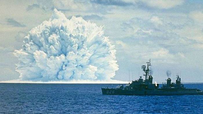 An underwater explosion with a force of up to 20 kilotons was registered in the South China Sea - news, Explosion, Radiation, South China Sea, Nuclear explosion, Bomb