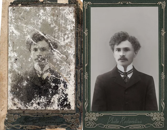 Restoring an old photo - My, Photo restoration, Retouch, Photoshop, Old photo