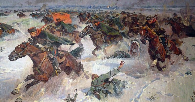 On November 24, 1941, an unexpected counterattack by Dovator's cavalry on Solnechnogorsk thwarted the Germans' plan to be in Moscow by evening - date, Memorable date, , Story, The Great Patriotic War, , November, Defense