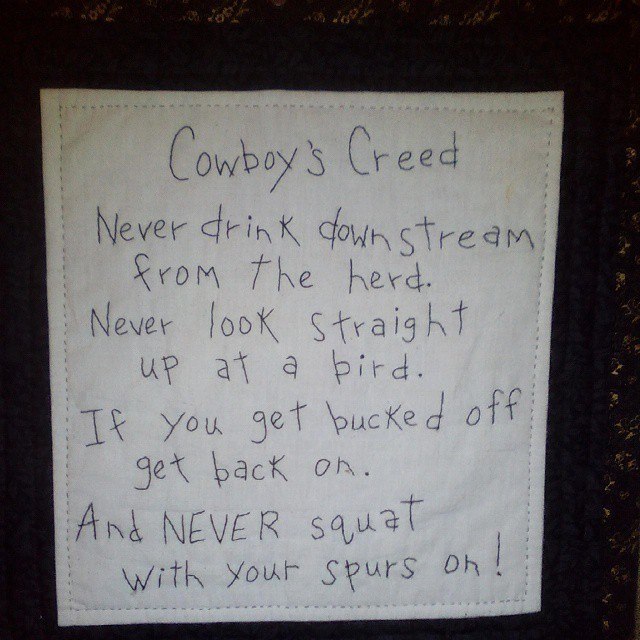 Cowboy rules - My, Cowboys, Rules