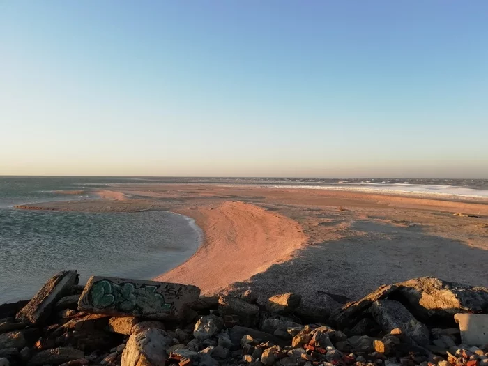 Art. Dolzhanskaya, Taganrog Bay is freezing. - My, Azov sea, Ice, Video, Longpost