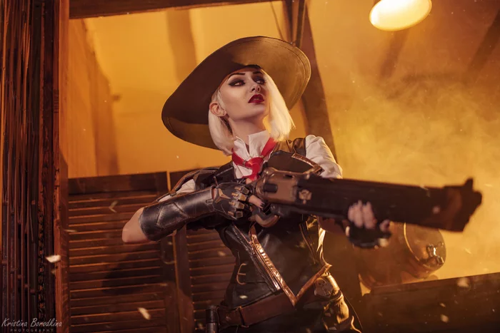 Ashe by Vixena Siren - Cosplay, Russian cosplay, Overwatch, Ashe, Video game, Beautiful girl, Cowboys, Longpost, Girls