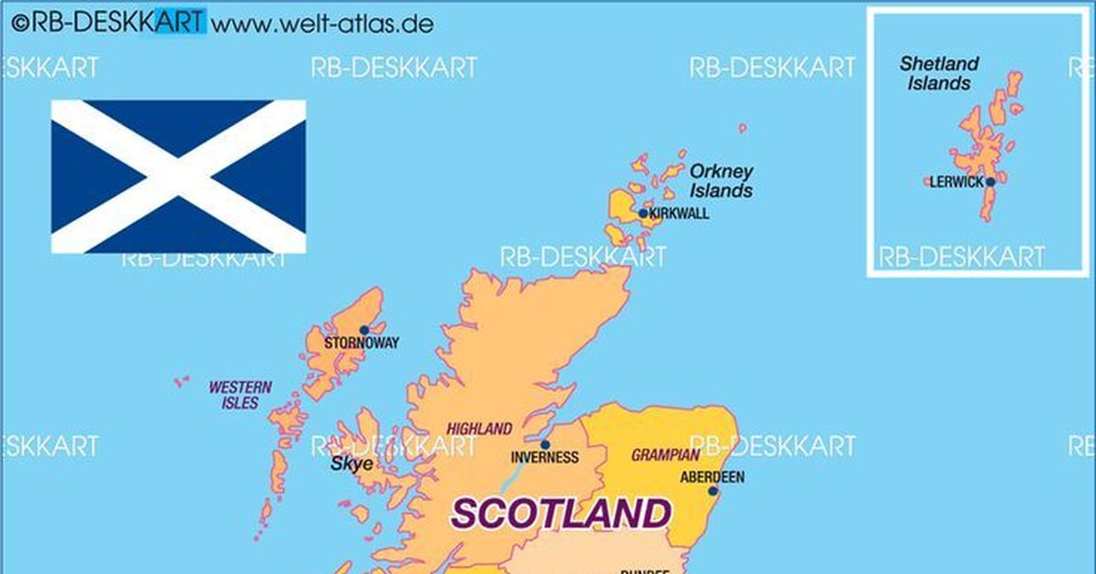 Карта шотландии на русском с городами подробная