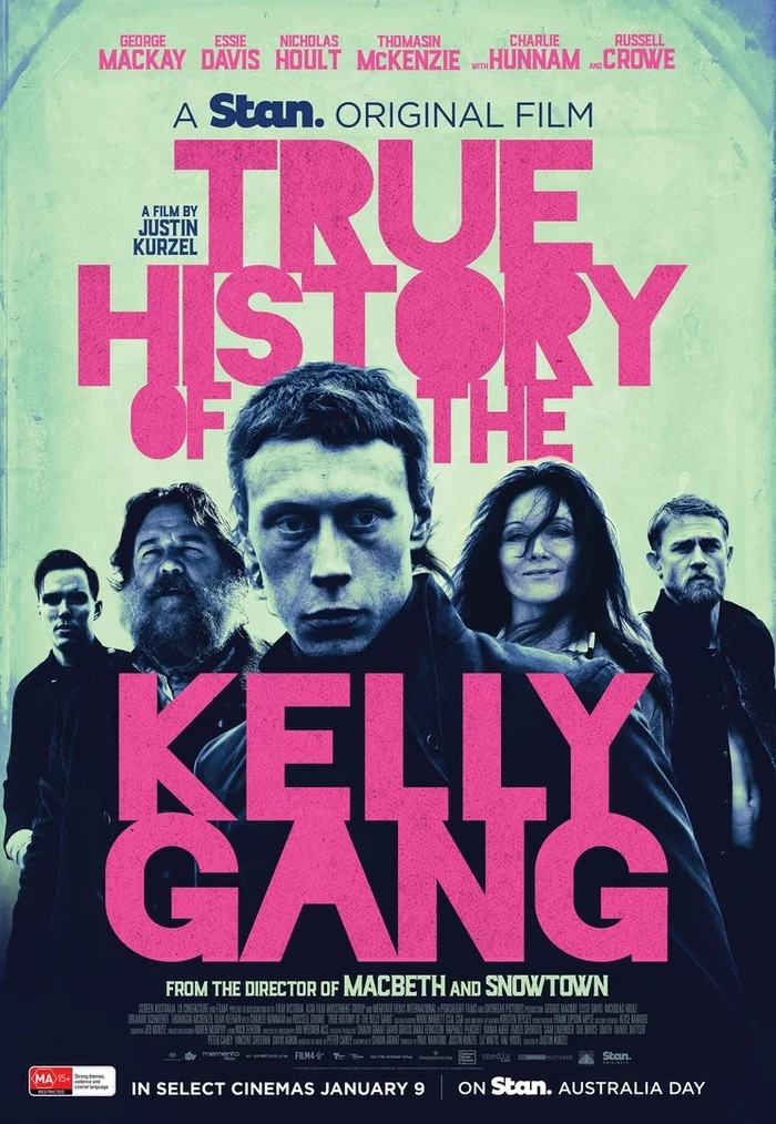 Poster and trailer for Justin Kurzel's western The True History of the Kelly Gang - Russell Crowe, Story, Ned Kelly, Charlie Hunnam, Trailer, Video, Longpost