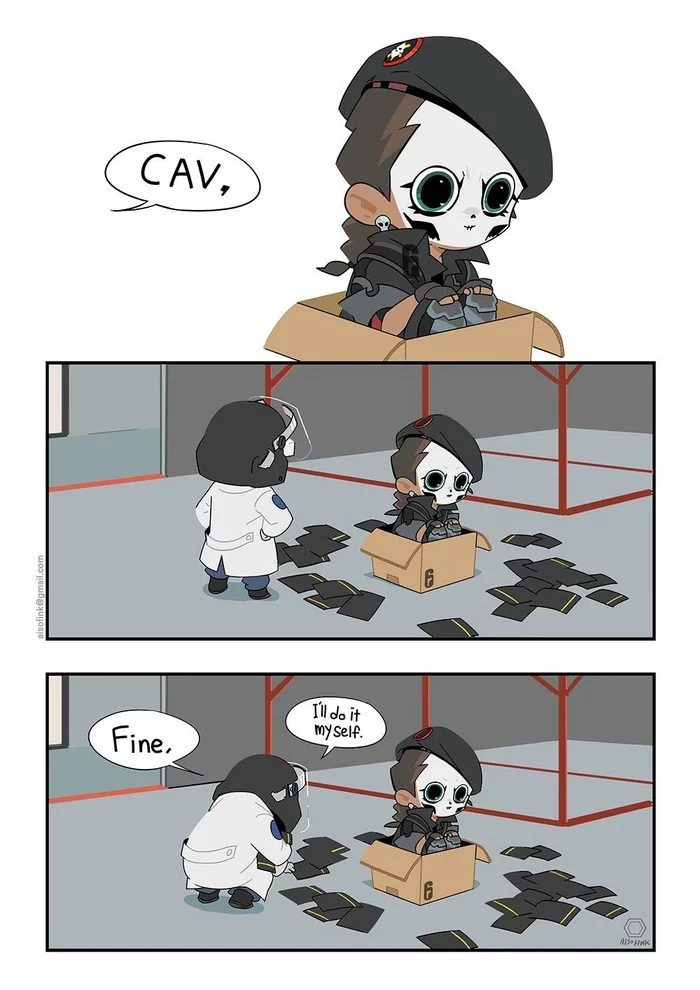 CavInBox - Tom clancy's rainbow six siege, Caveira, Doc, Milota, Comics, Longpost