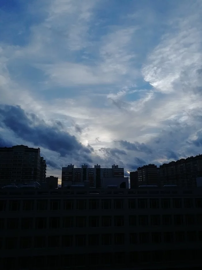 Sky - My, The photo, Sky, Sunset, The clouds, Clouds, Longpost