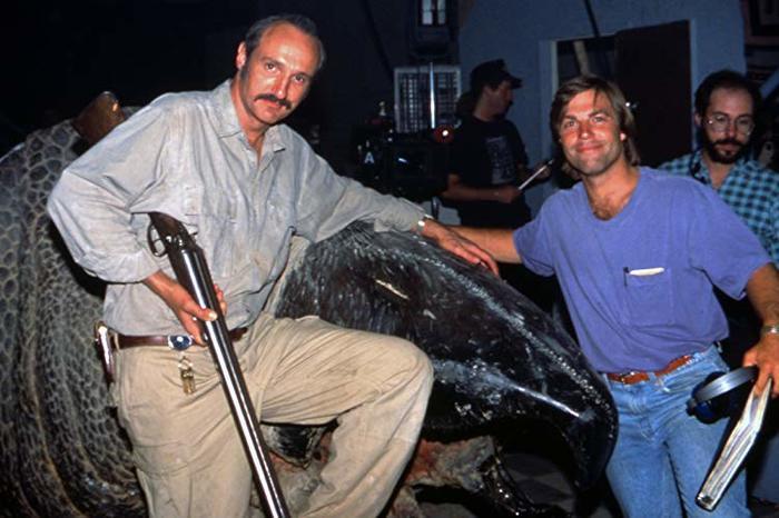 Behind the scenes of Tremors - My, Tremors of the earth, Movies, Comedy, Photos from filming, Actors and actresses, Interesting, Behind the scenes, Classic, GIF, Longpost