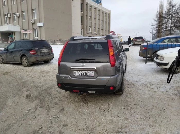 Очень занятой человек - Моё, Неправильная парковка, Наплевательство, Уфа, Негатив