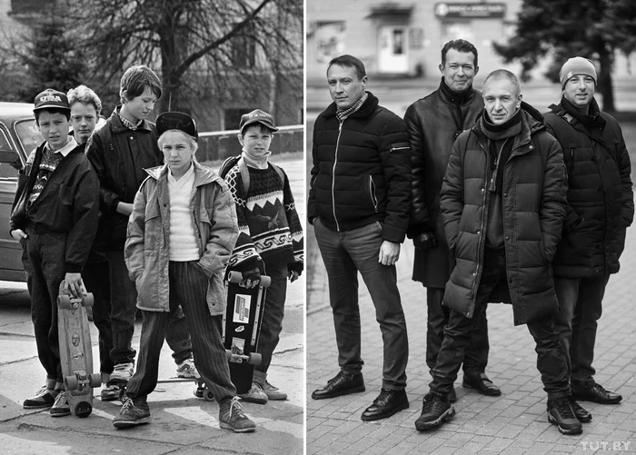 The guys repeated the childhood photo 27 years later - It Was-It Was, Republic of Belarus, the USSR, The photo, Nostalgia, Childhood