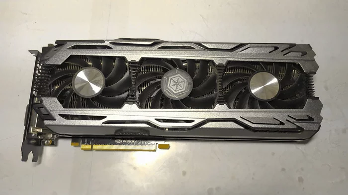 Inni3d gtx 1070 x3 stinks and won't start - My, Repair, Video card, Longpost