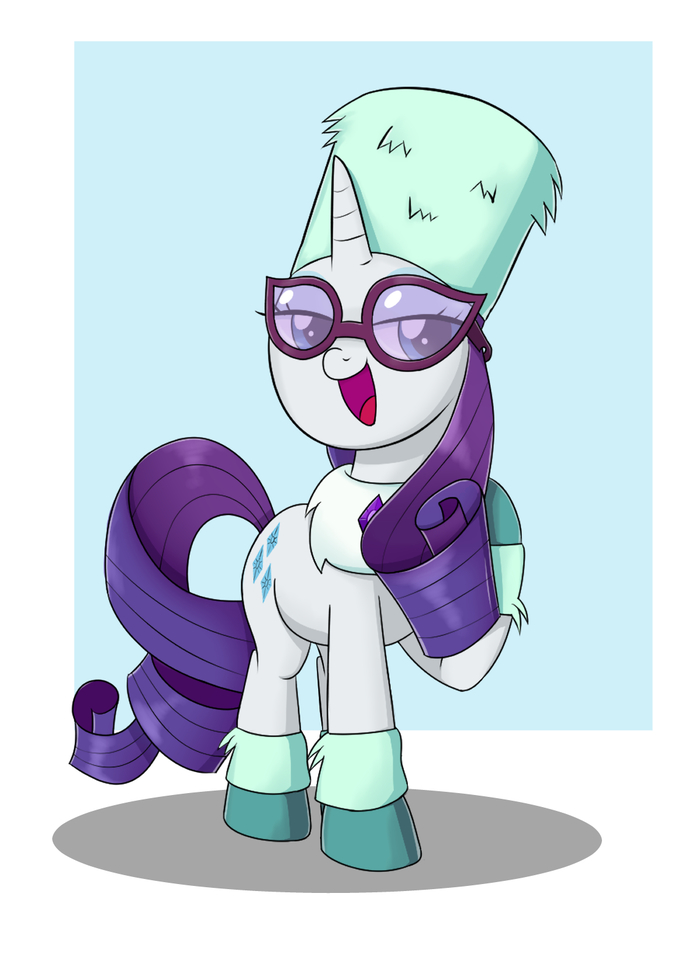  My Little Pony, Ponyart, Rarity, Mew-me