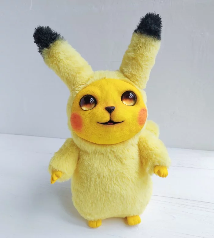 Pika-pika! - My, Pikachu, With your own hands, Author's toy, Polymer clay, Needlework without process, Handmade, Longpost