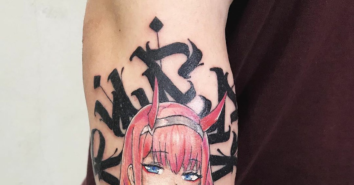 Zero two тату эскизы