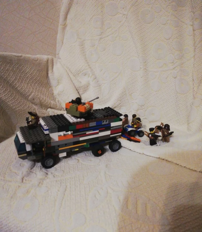Lego (analogue) Self-propelled crew exit - My, Post apocalypse, Techno darkness, , Longpost, Constructor
