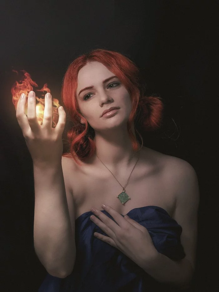 Triss Merigold from Maribor (cosplay based on art) - My, Art, Russian cosplay, Cosplay, The Witcher 3: Wild Hunt, Triss Merigold, Witcher, The photo, Longpost