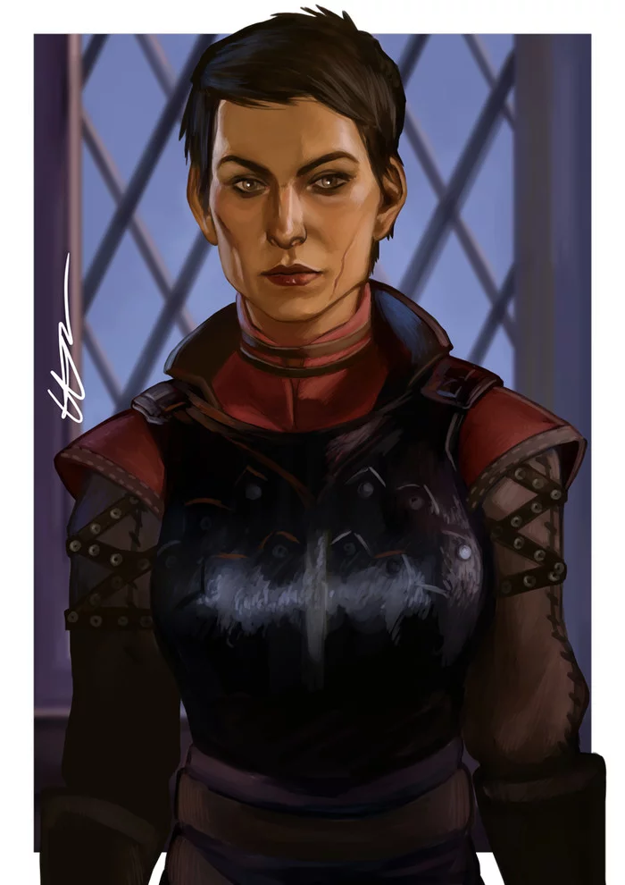 Dragon Age Inquisition Cassandra Pentaghast - Dragon Age Inquisition, Кассандра Пентагаст, Рисунок