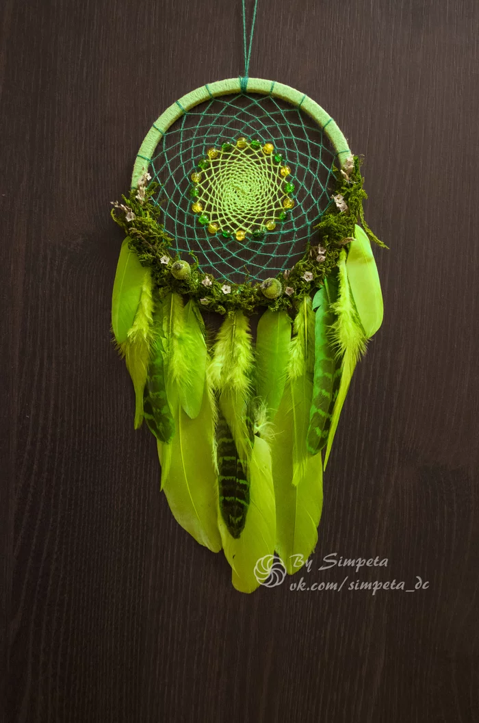 Dreamcatcher Lesavka - My, Bysimpeta, Needlework without process, Needlework, With your own hands, Handmade, Nature, beauty, Weaving, Longpost