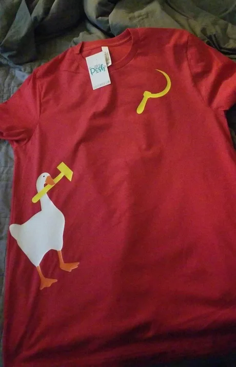 T-shirt - Hammer and sickle, Гусь, Print, T-shirt, 9GAG