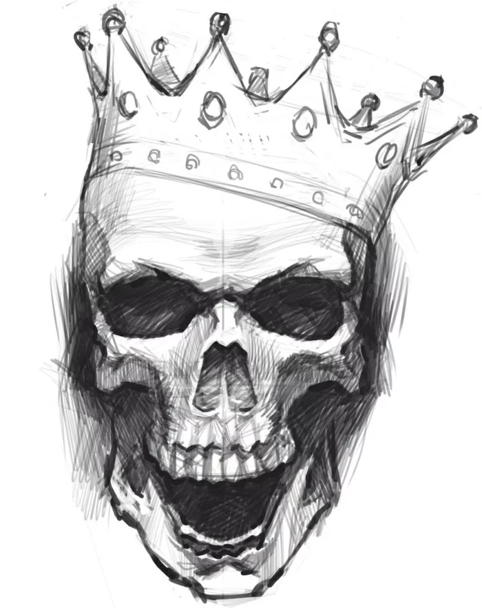 Skull again - My, Artist, Graphics, Anatomy, Scull, Illustrations