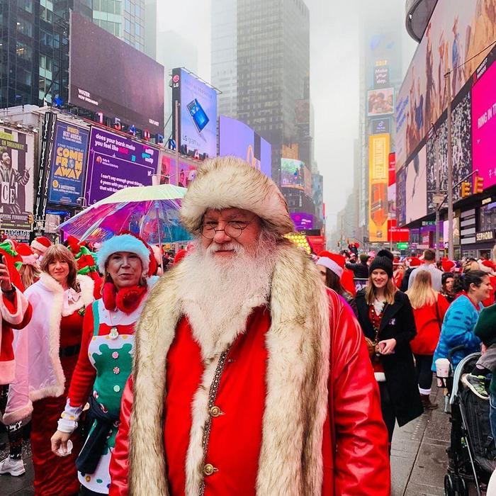 SantaCon party in New York - My, New Year, Santa Claus, New York, USA, Movies, Longpost