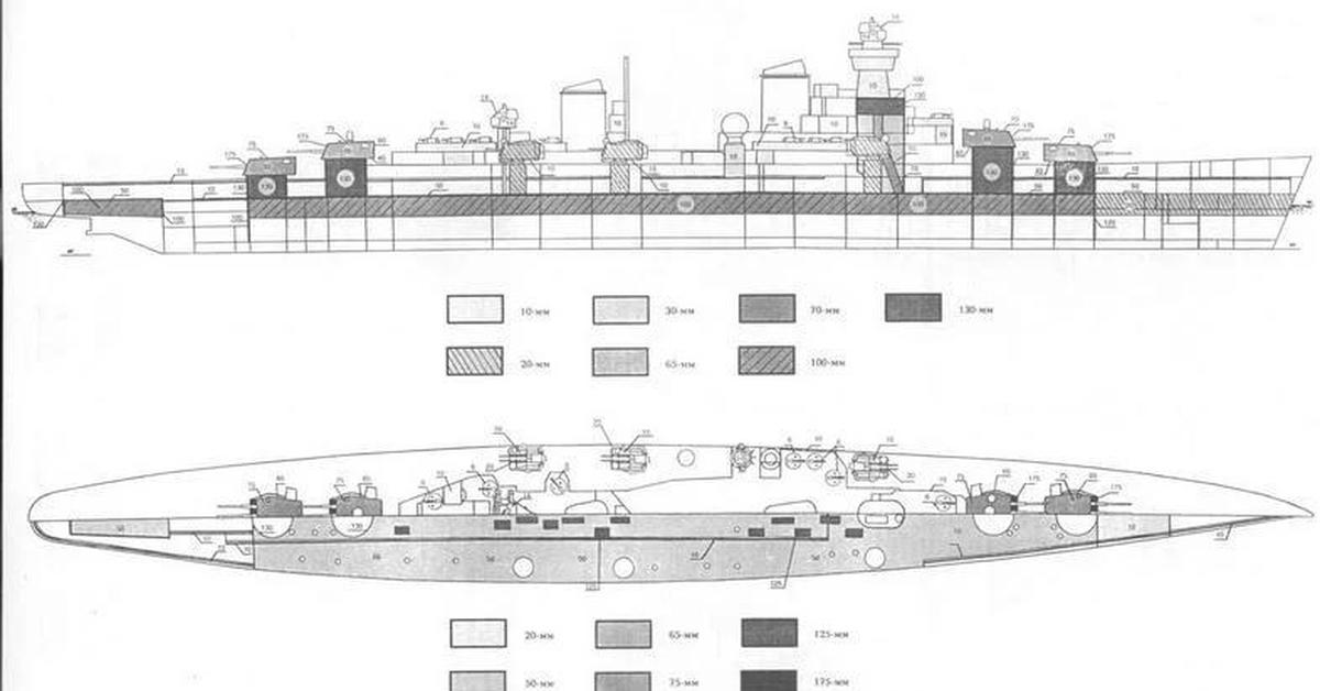 Схема крейсера михаил кутузов