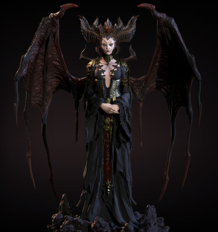 Lilith(Diablo4 Fanart) ArtStation, 3D, , , , Diablo IV, Igor Sid