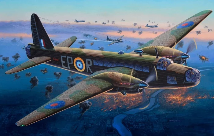 Vickers Wellington - bomber jacket on the wings of night - England, Wellington, Longpost, Bomber, Aviation