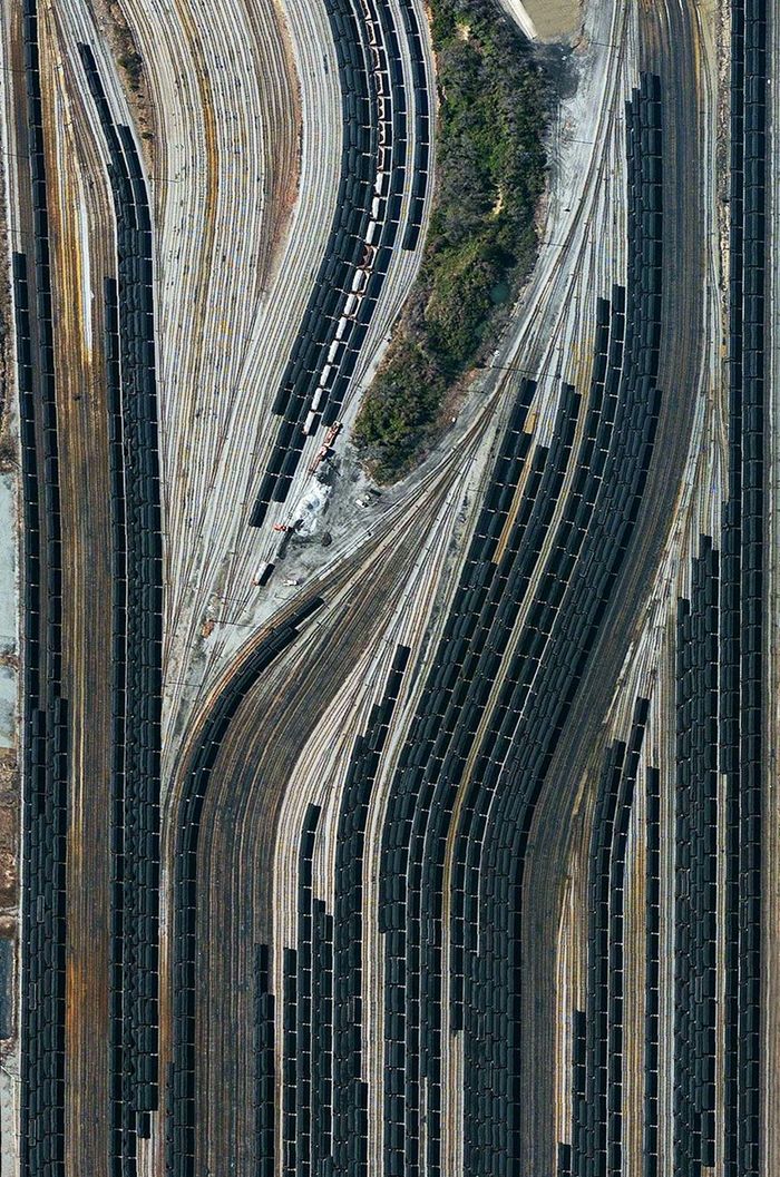 Wagons filled with coal - Interchange, Coal, Railway, A train