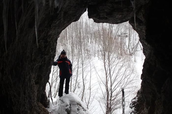 Cave in Mendim. Bashkortostan - My, Caves, Ice Caves, Abandoned villages, cave, Longpost