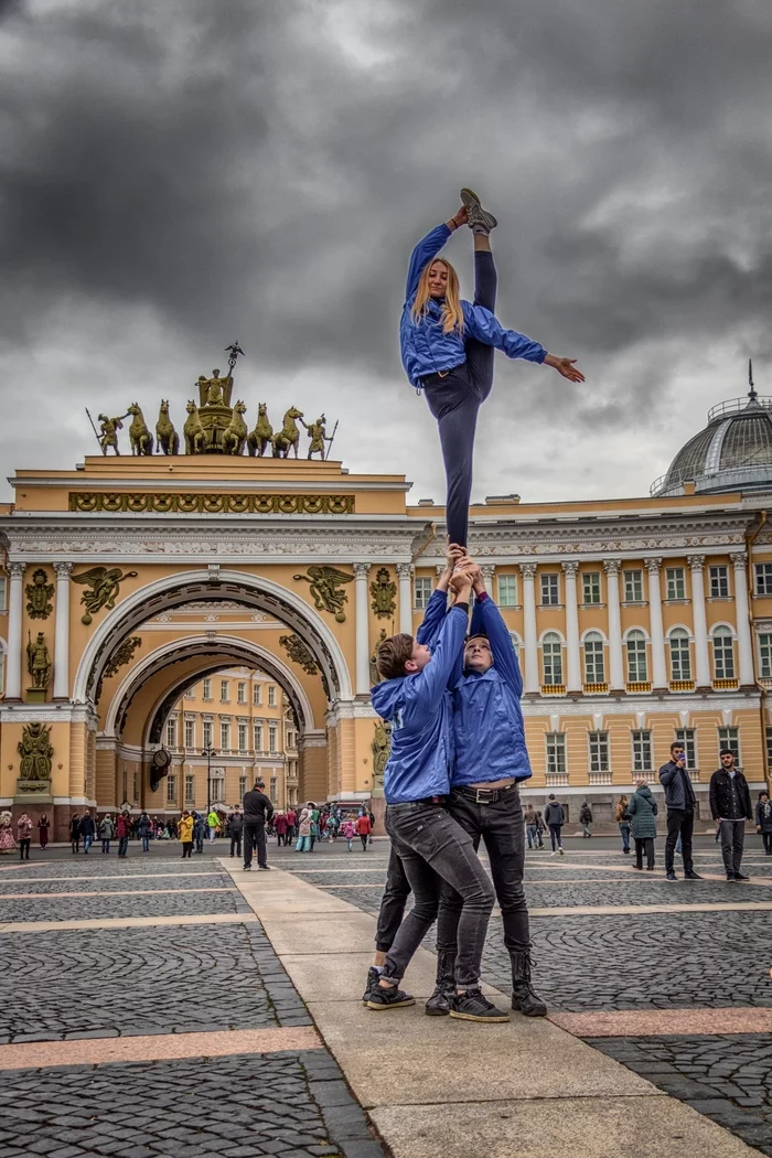 Atlanta - My, Palace Square, The clouds, Arch, CHARIOT OF GLORY, General Staff Building