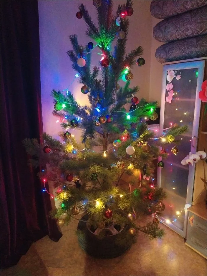 Modern problems require modern solutions - Christmas tree, Колесо, Lada, Status