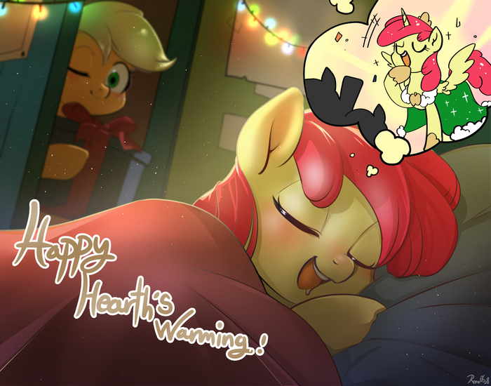       My Little Pony, Ponyart, Applebloom, Applejack, Renokim