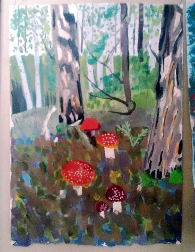 Reply to the post “I didn’t eat them. I promised them. - My, Fly agaric, Mushrooms, Paper, Watercolor, Drawing, Reply to post