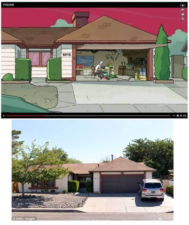 Rick's house at the beginning of the third season is Walter White's house from Breaking Bad - Rick and Morty, Breaking Bad