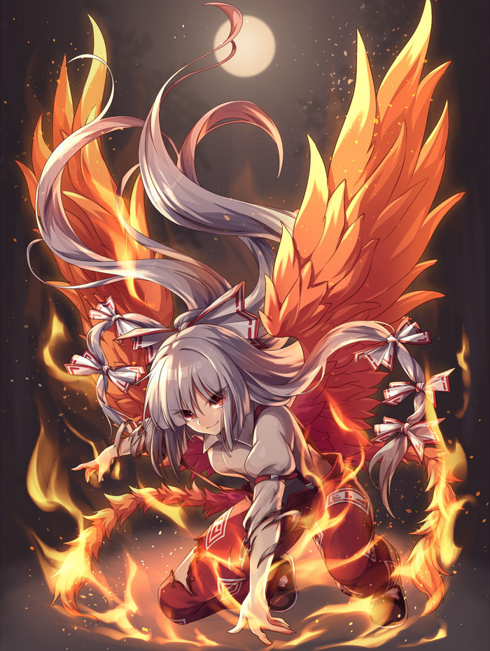 Fujiwara no Mokou Touhou, Anime Art, , Fujiwara no Mokou