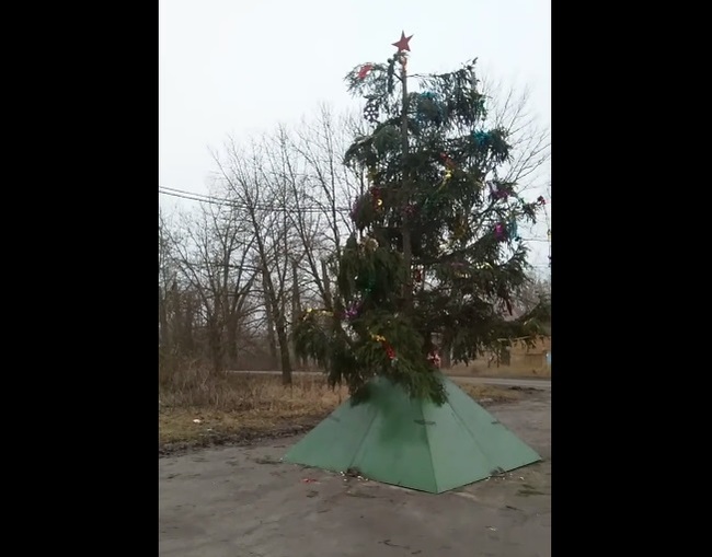 New Year's tree in Novomoskovsk style, Tula region... - Christmas trees, Tula