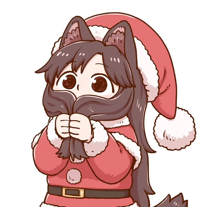 Santa Kagerou - Anime, Anime art, Touhou, Imaizumi kagerou