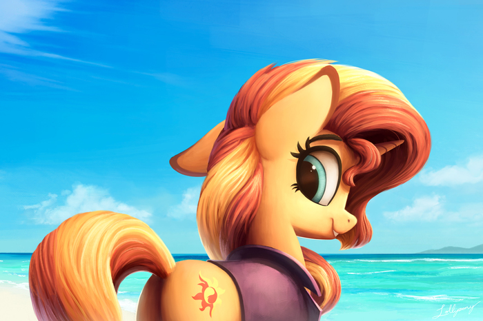 My Little Pony, Ponyart, Sunset Shimmer, Lolliponybrony