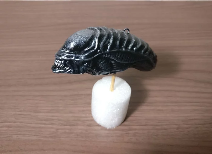Новогодний самопал - Чужой, Лицехват, Миниатюра, 3D печать, Длиннопост, Хищник (фильм)