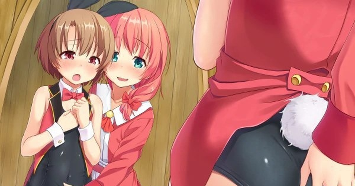 Uniform panties crossdresser anime