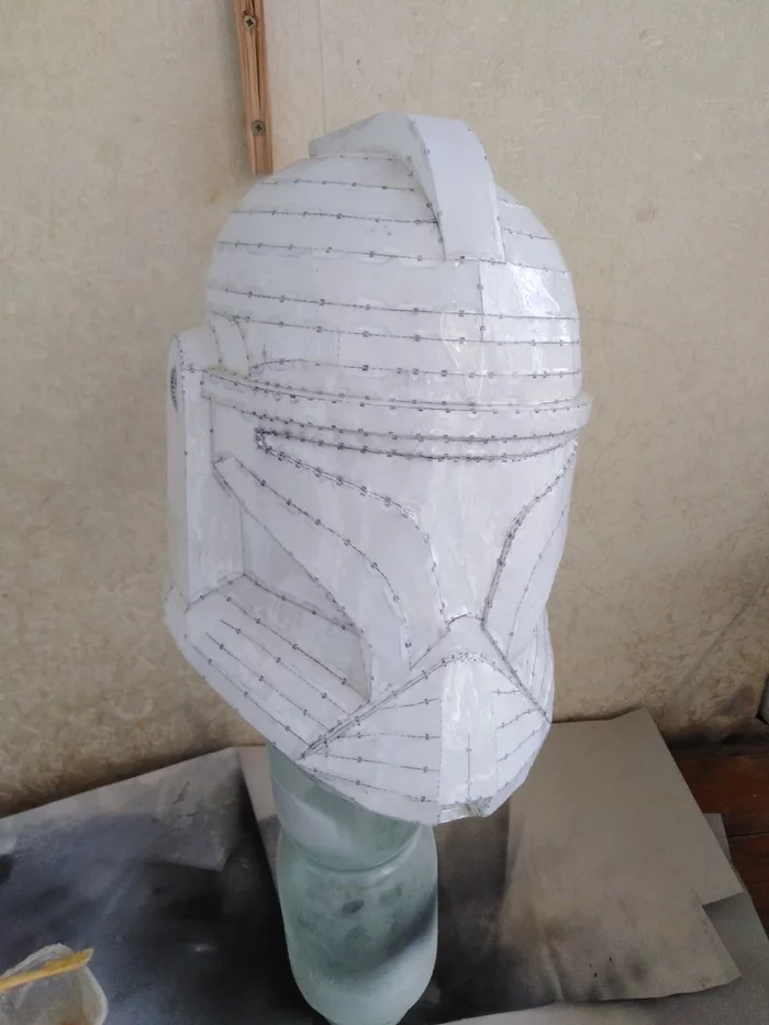 Making a Star Wars helmet.Star Wars - My, Needlework with process, Modeling, Clones, Helmet, Star Wars, Longpost