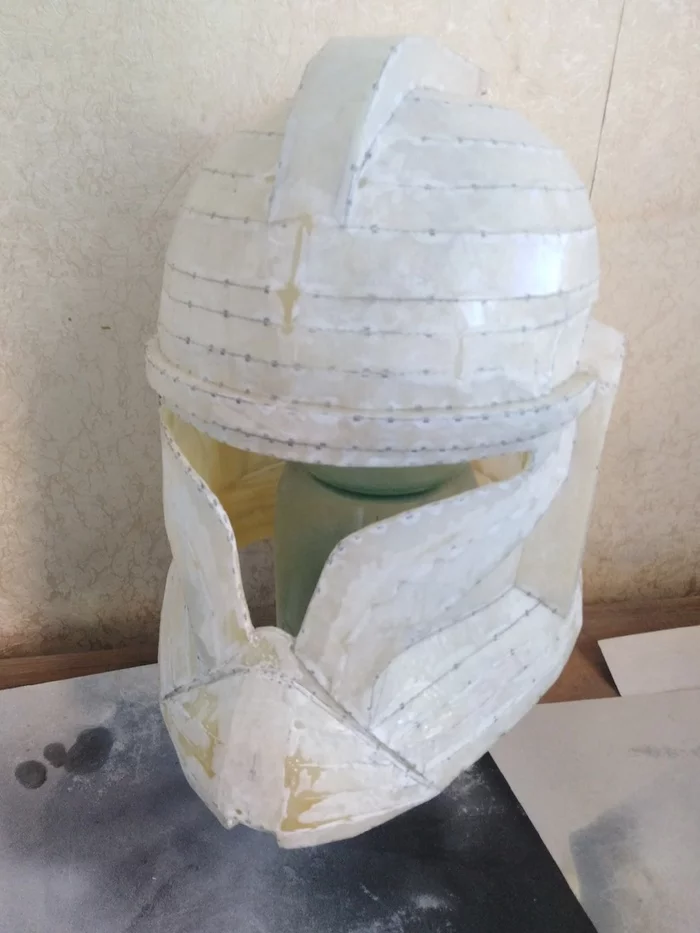 Making a Star Wars helmet.Star Wars - My, Needlework with process, Modeling, Clones, Helmet, Star Wars, Longpost